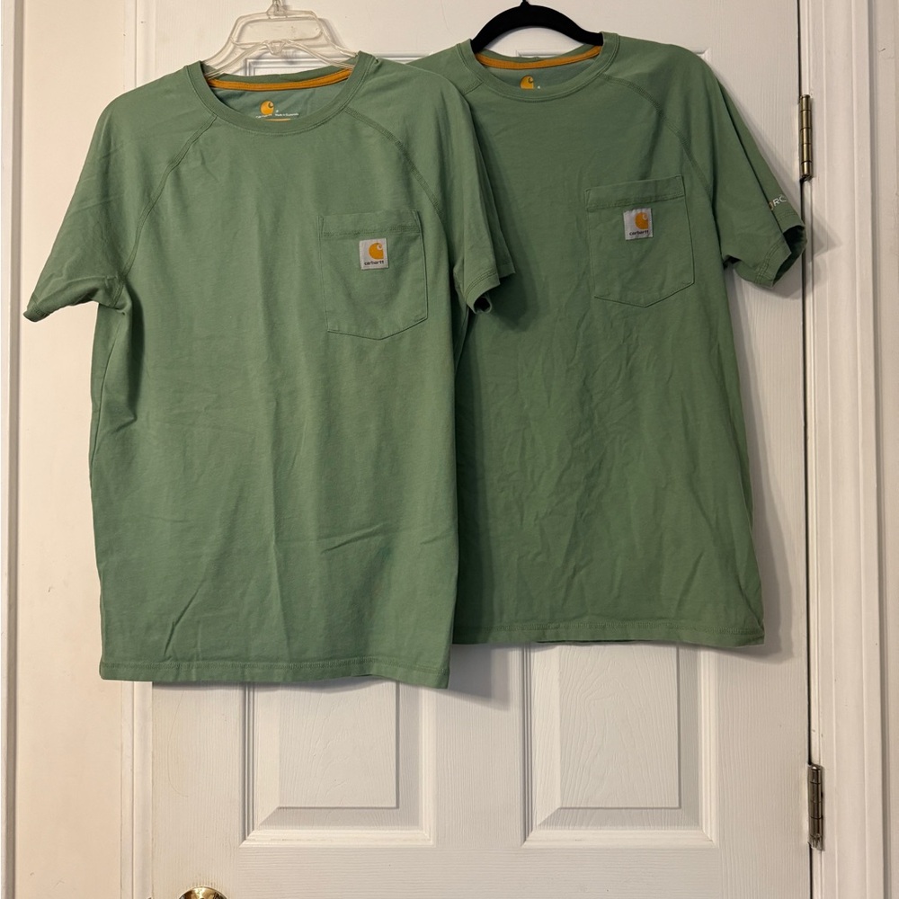 Carhartt Men’s Relaxed Fit Green Tee 2-Pack (Two Shirts!) - Picture 4 of 7